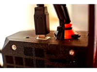 Prusa Rambo Extruder Cables Protector by pekcitron
