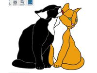 2 Affectionate Cats by Yuyuy75