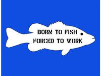 Born to Fish - Plaque by Anubis_