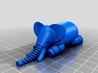 Elephant with reinforced trunk by harperwilliame