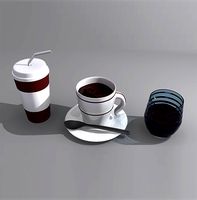 Coffe Cups and Glass Package