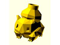 Low-Poly Bulbasaur Christmas Light by christophevg