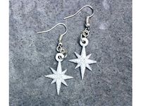 Starflake Star Pendant Earrings by Printfutura