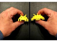 3D tricky - space invader - 2 points of view by carlesoriol