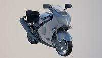 Low Poly Sports Bike