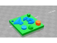 Mathematics Keychain by FloX-3D