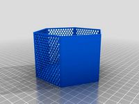 Hexagon fractal shelf with backplate by MauroCle