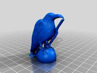 Raven - Vikings - Rescaled - Meshmixer supports by MauroCle