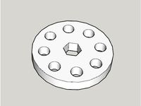 FTC Actobotics Servo Block to Rev 5mm adapter by LectricLegends8417