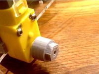 12mm hex hub adaptor for DFRobot motor with metal shaft by stuartm