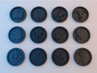 40k Tokens - Space Marines Series 2 - 40mm x 4mm by alphaflight83