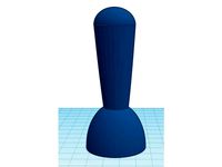 40mm Diameter Rubber Stamp Handle by TankyTurk