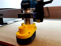 Shapeoko 3 Dust Boot for Makita Router by kraegar
