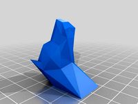 low poly dog head (withpapercraft) by xavab29