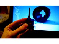 Lego Axle to 9G Servo Adapter by FinderMaker