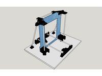 Anet A6 Z axis top plates with full M8 support by qrisonline