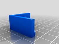Flashforge Glass Bed Corner Bracket (Square Corners) (taller) by mitchell_cj