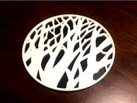 Tree Silhouette Coaster Remix (Single and Multi Colour) by fasteddy516