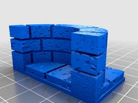 Open forge Cut Stone Curved Alcove 2x1 by kevinorion