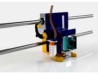 E3D V6 Bowden carriage DL V1.2 by CrazyD82