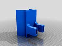 X-Carve removable hose bracket for 2.5" ID (Rockler) vacuum hose by Geekdad_3D