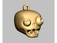 zombie head car charm by Reed96