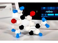 Multi-Color Caffeine Molecule Model by MosaicManufacturing