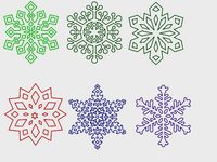 snowflake set by fugitive829