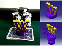 University of Washington Huskies Poker Card Capper by UWcharlie1983