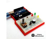 Arduino Uno and Protoboard Base by Konredus