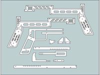 Rubber Band Gun OGG P201 Ai-Oh, Wood, 10 rounds - Revamped for 3D Print by MIAMicroFlight