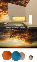 Yellow Cloud with Blue V1