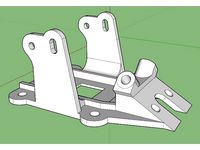 TBS G2 FPV Cam Receiver Antenna Mount Center Mount by grammo