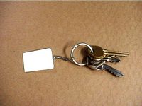 Restaurant Table Wedge Key Fob by lawrenceinflorida