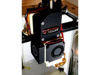 Compact and perfomance dual cooling fan for E3D extruder & BMG Mount by Osmon