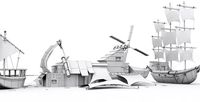 Low Poly Ship Assets