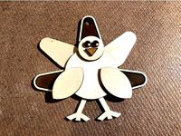 Turkey Ornament with Sign by masto