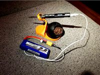 TS100 Soldering Iron Holder Station - 70mm with bearing holder by jesi