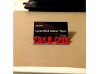 "Take One" - Business Card Holder by Lycan004