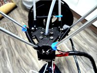 HE3D K200 printer arm rods spring mount by tERB0