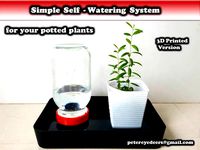 Simple Self-watering System for potted plants by petereyedeers