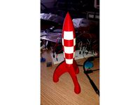 dual extruder red white rocket by basbr123