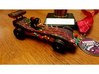 Vanellope Von Schweetz pinewood derby car by joefe
