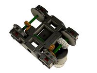 Motorized bogie for OS-Railway - fully 3D-printable railway system by Depronized