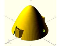 R/C Plane Spinner, OPENSCAD customizer configurable by HenningS
