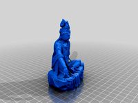 Low-Poly Water-Moon Guanyin by artsmia