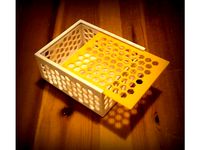 Hexagonal hole box: 100x120x55 mm by notisaacclarke