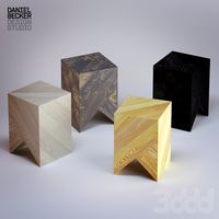 KIMIDORI 45 STOOL / SIDE TABLE (NATURAL) by Daniel Becker