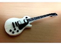 Les Paul guitar-shaped keychain by TinyBlackCat