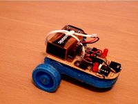 Minirobot seguidor de linea / Educational robot by candidogarcia